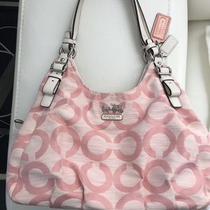 Purse with Coach pink and gray 2 pieces